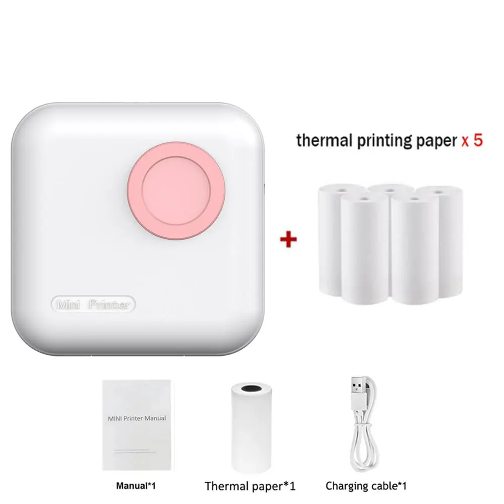 Pink 5 rolls paper