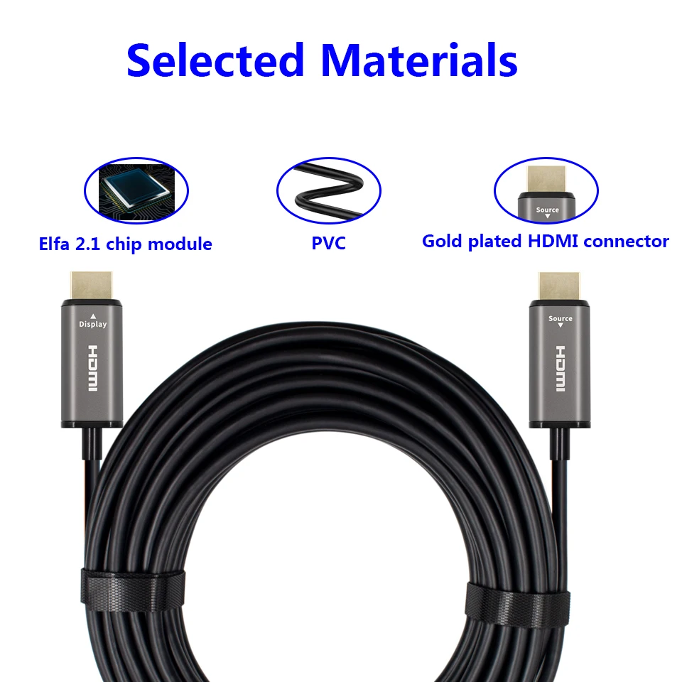 HDMI 호환 2.1 광섬유 케이블 8K HDMI 32.8FT/10M/393.7인치 케이블 8K60hz 4K120hz 코드 LG 삼성 TV와 호환 가능