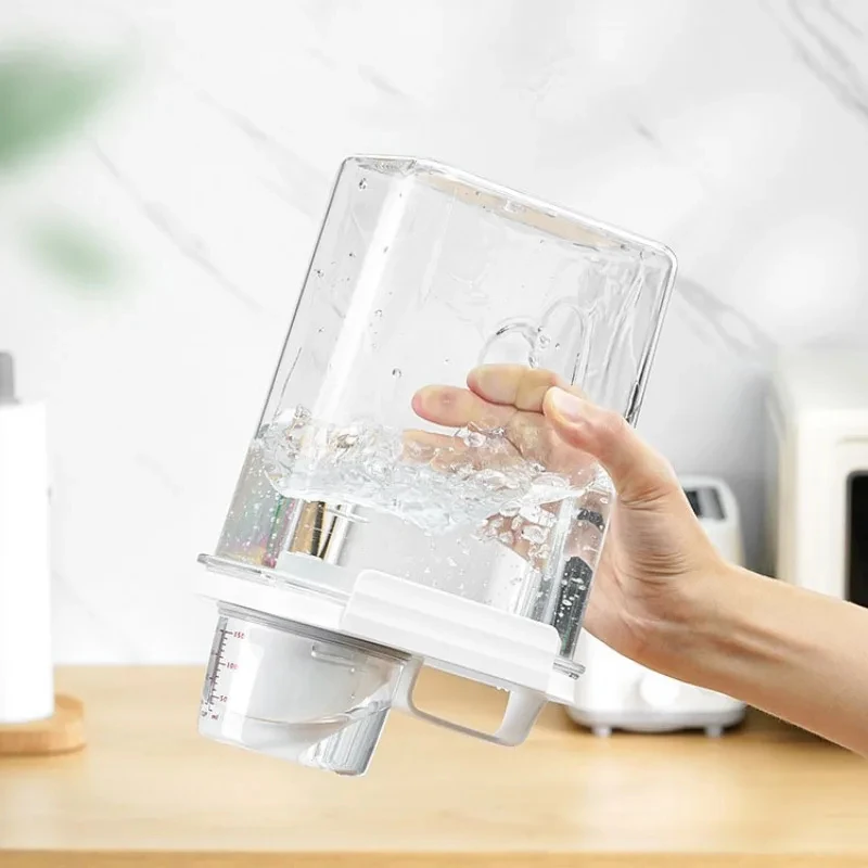 High Quality Airtight Grain Storage Box with Measuring Cup Lid Sets for Home Kitchen Grain Storage Jar