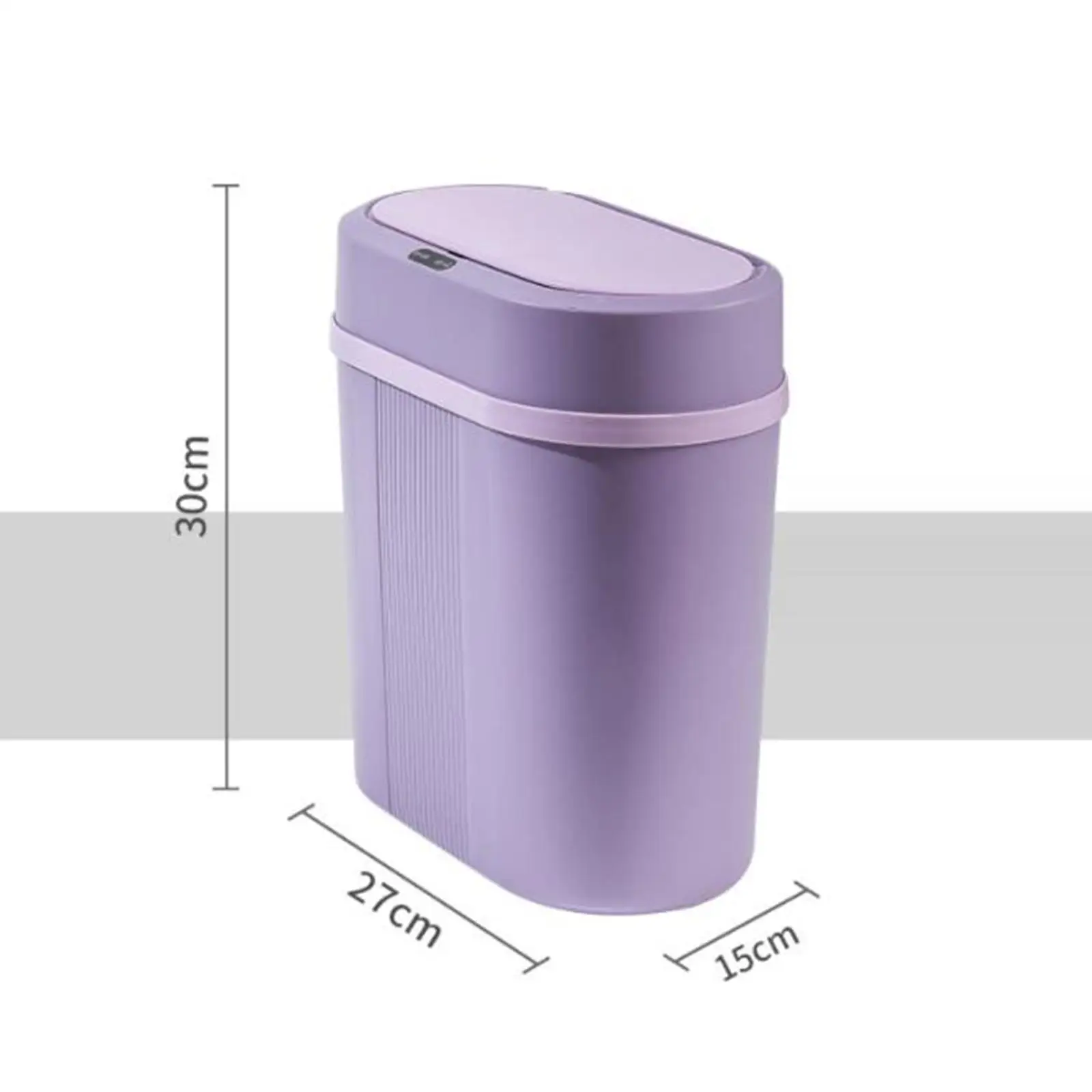 Motion Sensor Waste Bin Rubbish Bin Space Saving Waste Basket Intelligent Trash Bin for Home Kitchen Laundry Toilet Living Room