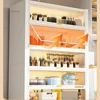 Modern Carbon Steel Kitchen Cabinets for Home Multi-layer Dustproof Pink Cabinet Creative Simple Design Furniture for Kitchen 3