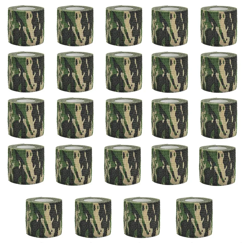 24/12/6Pcs 4.8m Black First Aid Self Adhesive Cohesive Elasticity Bandages Sports Tape for Wrist Ankle Sprains & Swelling