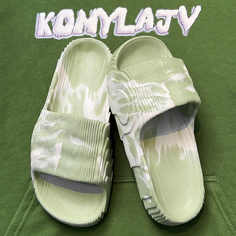 Camouflage Tie-dye Loafers Unisex Slip-on Shoes Outdoor Indoor Home Men Women Slippers