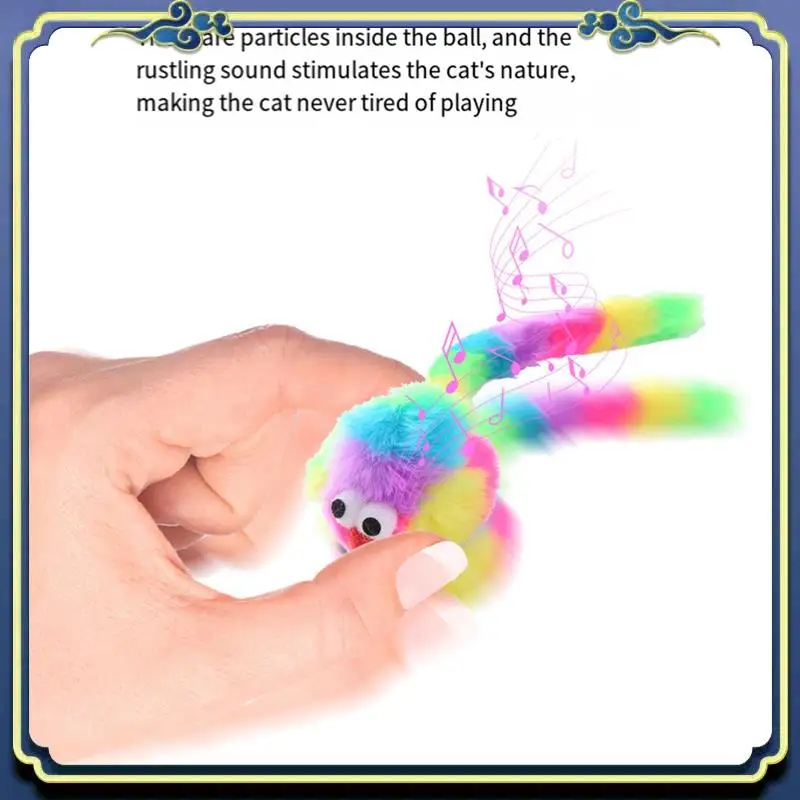 10 Piece Rainbow Plush Mouse Toy Pet Supplies As Shown Includes Rattonite Bite Resistant Interactive Play