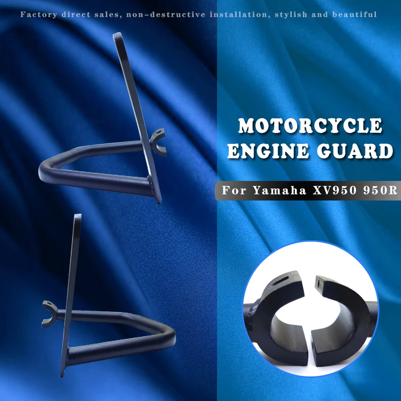 For Yamaha Racer Xv950R Xv950 Bumper Crash Bar Safety Drop Bar Motorcycle Accessories For Yamaha Xv 950 Racer Xv 950R Bumper