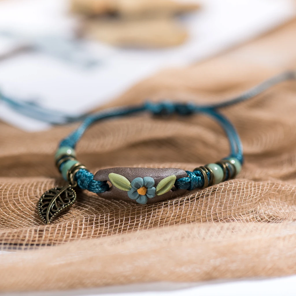 Bracelet Jewelry Forest Series Ceramic Adjustable DIY For Women
