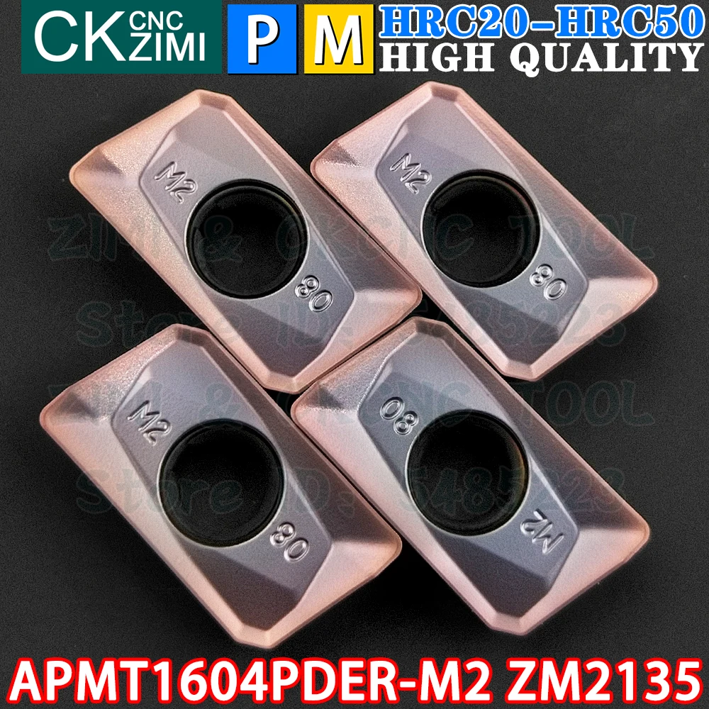 

APMT1604PDER-M2 ZM2135 APMT 1604 PDER Carbide Insert Shoulder milling Inserts Tool CNC Metal lathe Indexable milling cutter Tool