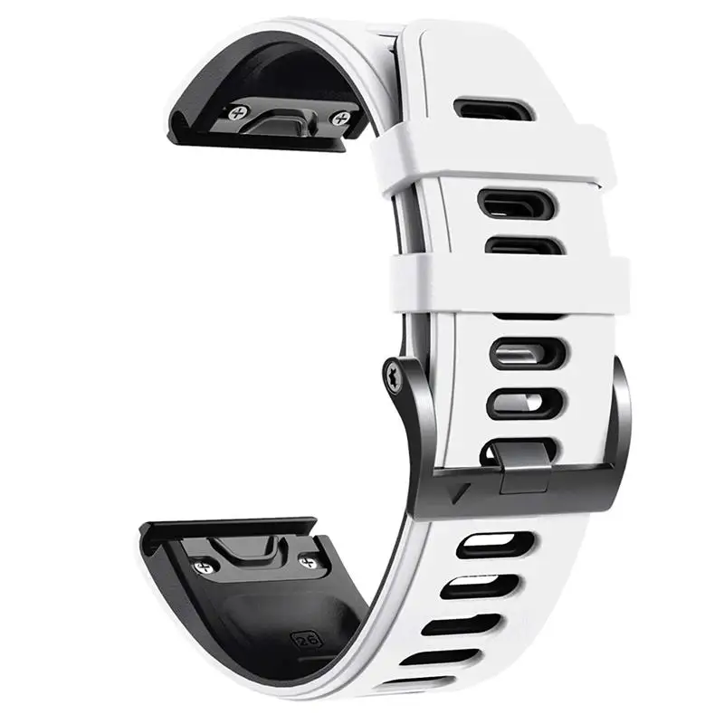 

HAODEE 22mm 26mm EasyFit Sport Silicone Watch Strap for Garmin Fenix 7 7X Epix/instinct 2/Coros VERTIX VERTIX2 Quick Release