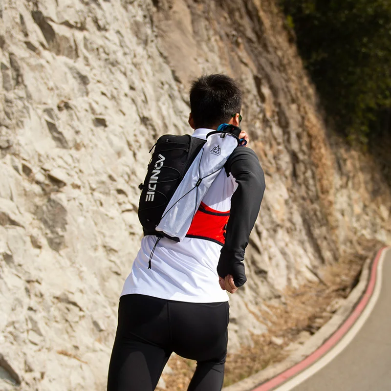AONIJIE External Trekking Poles Bag Fish Bone Hiking Storage Pocket Opening Tightening Buggy Bag Lightweight 2 Colors 4