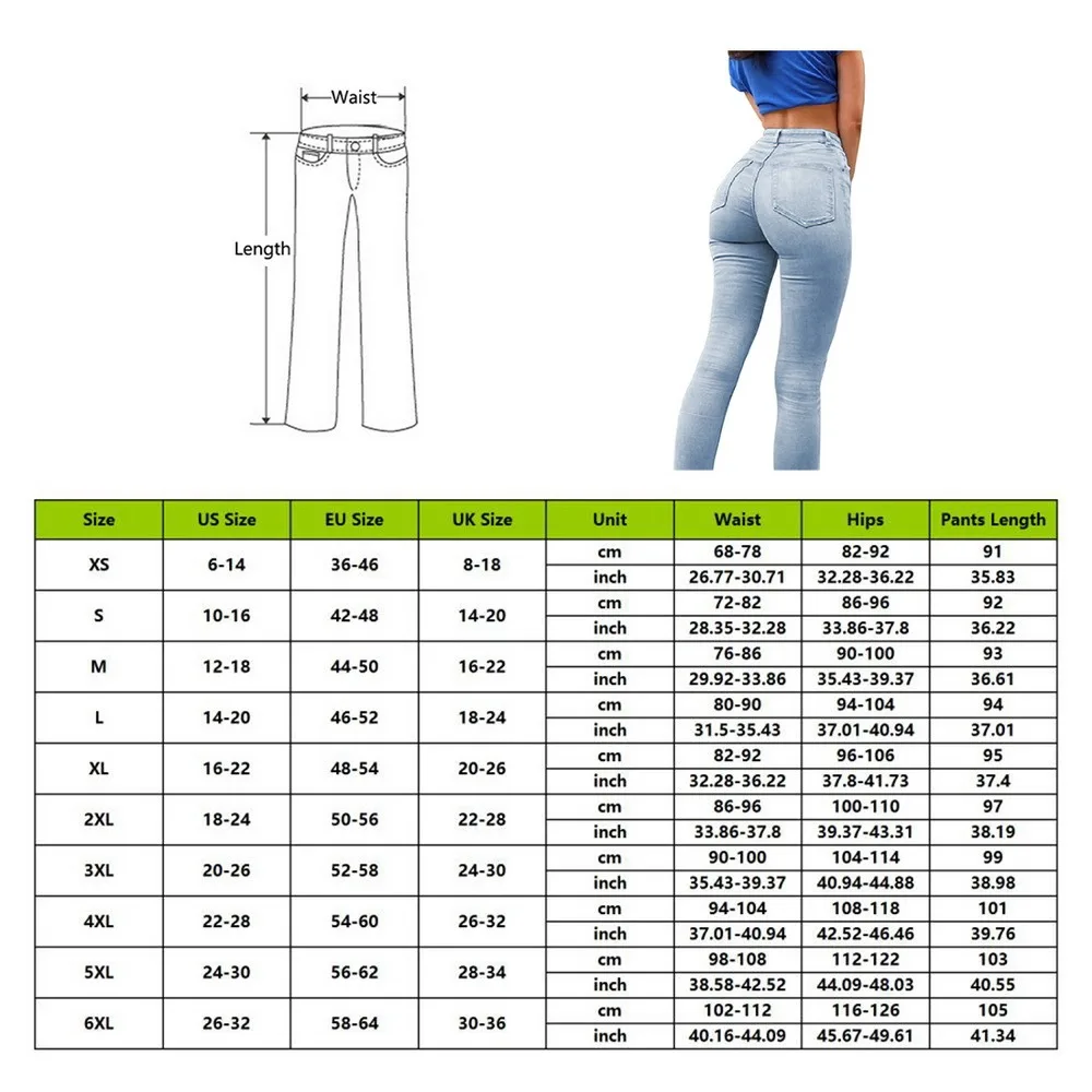 Sexy Skinny Jeans Women High-waisted Butt-lifting Long Jeans Retro Fashion  Street Leggings Stretch Oversized Jeans S-6XL