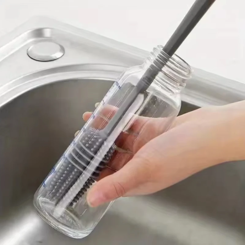 28cm Long Handle Glass & Bottle Cleaning Brush - Kitchen Cleaning Tool