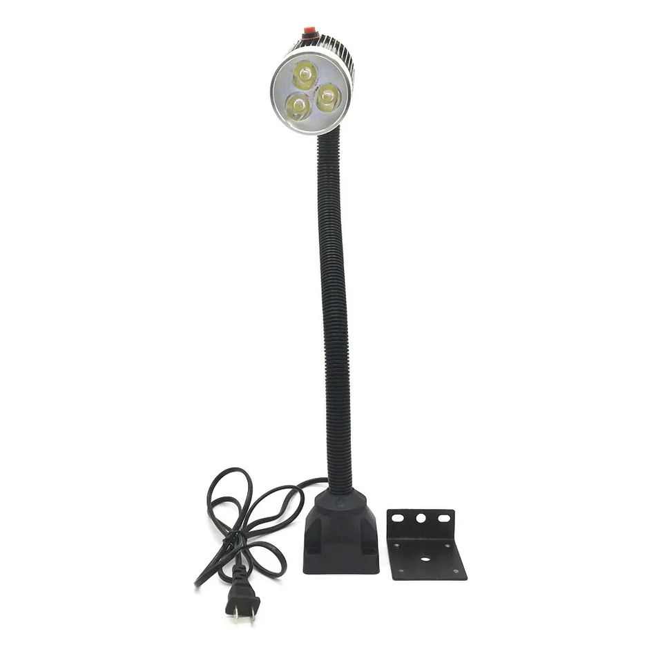 Workshop Gooseneck Lamp LED Lathe Magnetic Lamp Industrial Adjust Work  Lighting Light 9W for Punching Machine Drill DC24V AC220V - AliExpress, image size:960x960