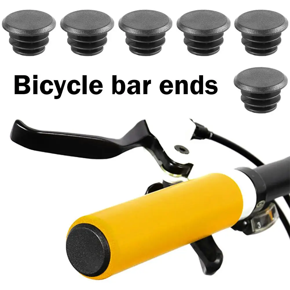 

6pcs Bicycle Handlebar Plugs Classic Delicate Bicycle Plug Plastic End Road Grips Bike Mountain Handlebar Covers Cap E3X4