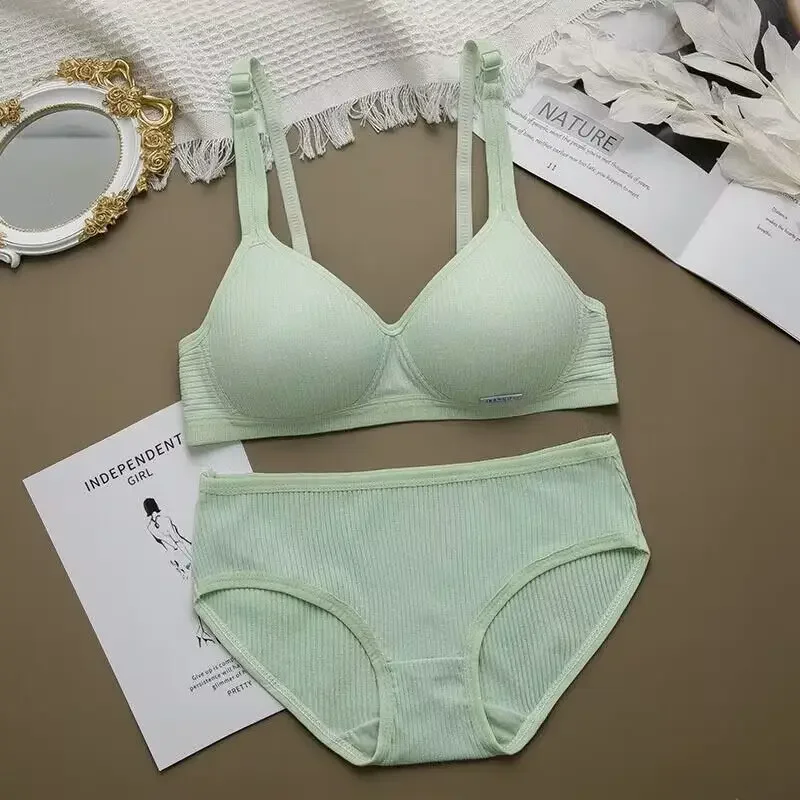 

Комплект нижнего белья для девочек-подростков, тренировочный бюстгальтер с чашкой АВ, хлопковый Мягкий Топ для маленьких детей и студенток, однотонное нижнее белье