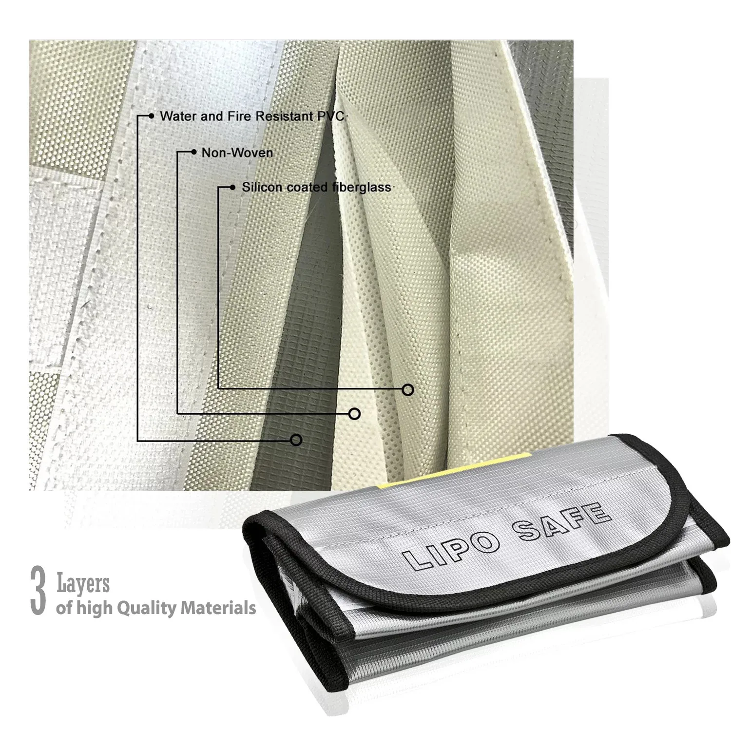 Sac de sécurité ignifuge pour batterie LiPo RC - Protection charge et stockage
