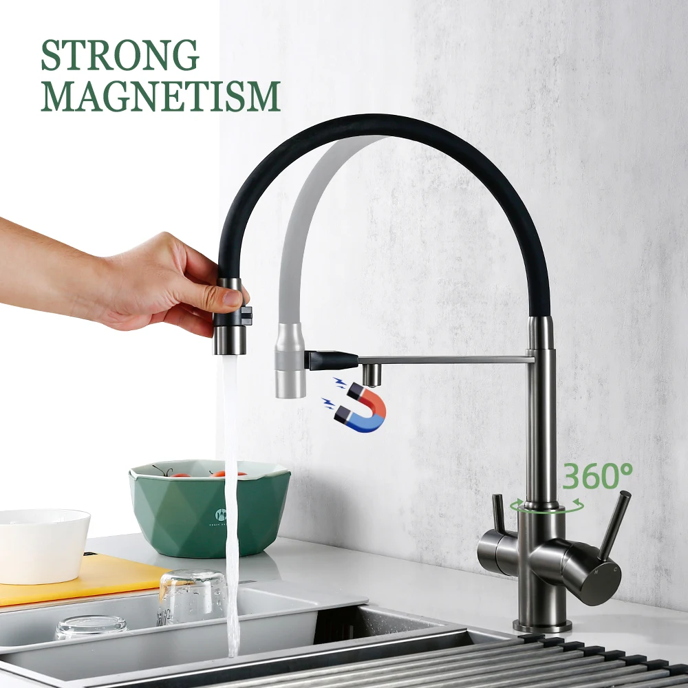 Robinets De Cuisine Robinet De Cuisine Bec Extractible Mitigeur Trou