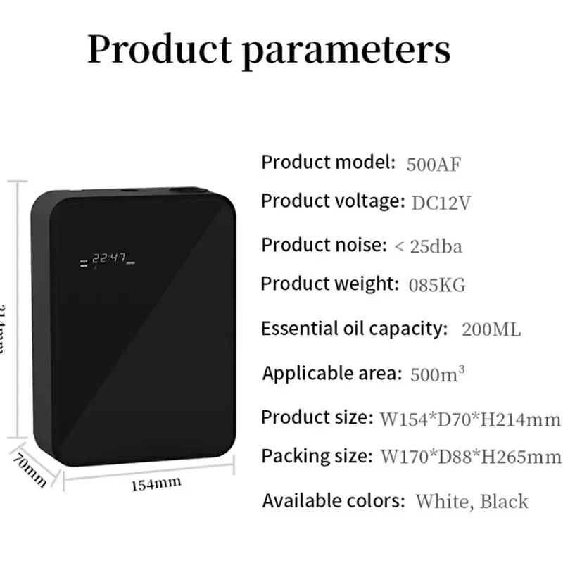 500m3 الكهربائية ناشر رائحة معطّر الهواء غرفة العط...