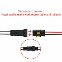 708/408/382/352/240/296/194/15pcs 1-6 Pins HID Waterproof Wire Connectors Marine Electrical Cables Connectors Plug Truck Harness - Image 5