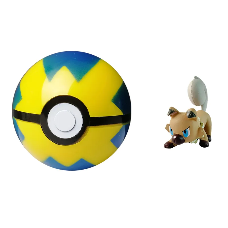 Pokebola Timer Ball 7cm Tamanho Com 10 Pokemon Aleatório