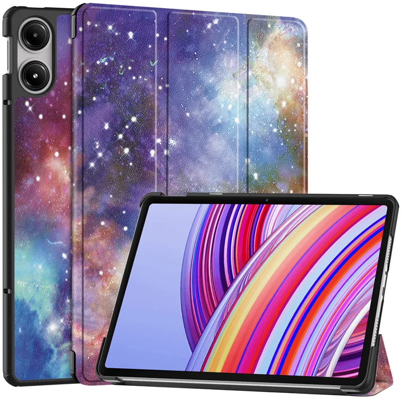 Cute PU Leather Tri-Folding Magnetic Stand Cover