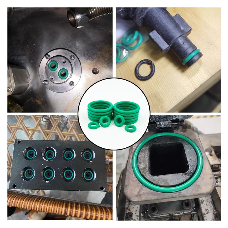 verde fkm fluor borracha o ring junta de 05