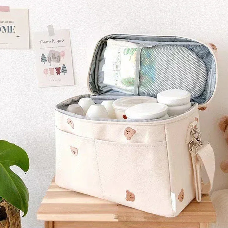 Baby Diaper Bag Shoulder Bag Bottle Insulation Trolley Accessorie Maternity Bag Diaper Backpack Stroller Organizer Bags Diaper Bag Bottle Bag Shoulder Bag