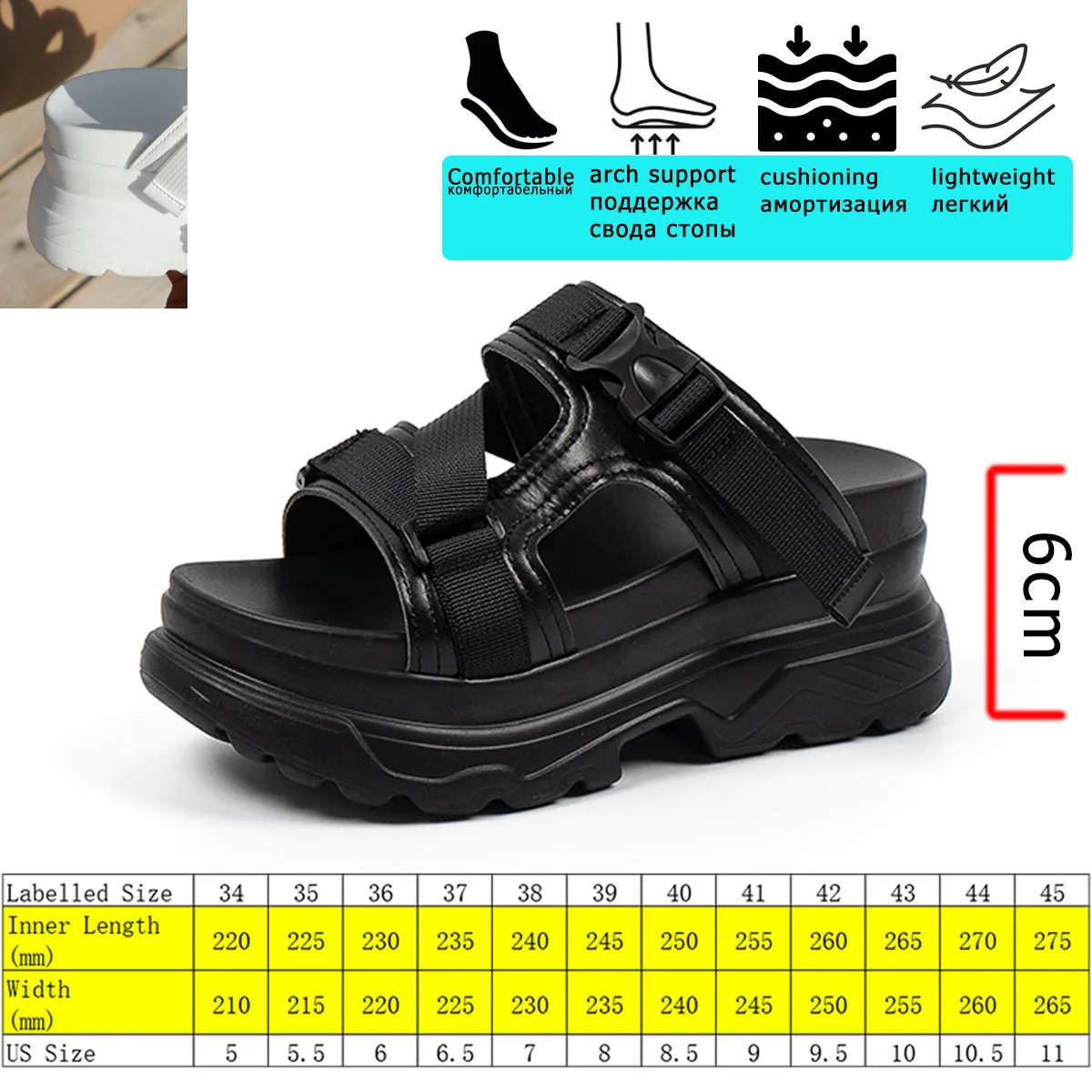 Sandal Platform Women F Rubber | Platform Comfort Women