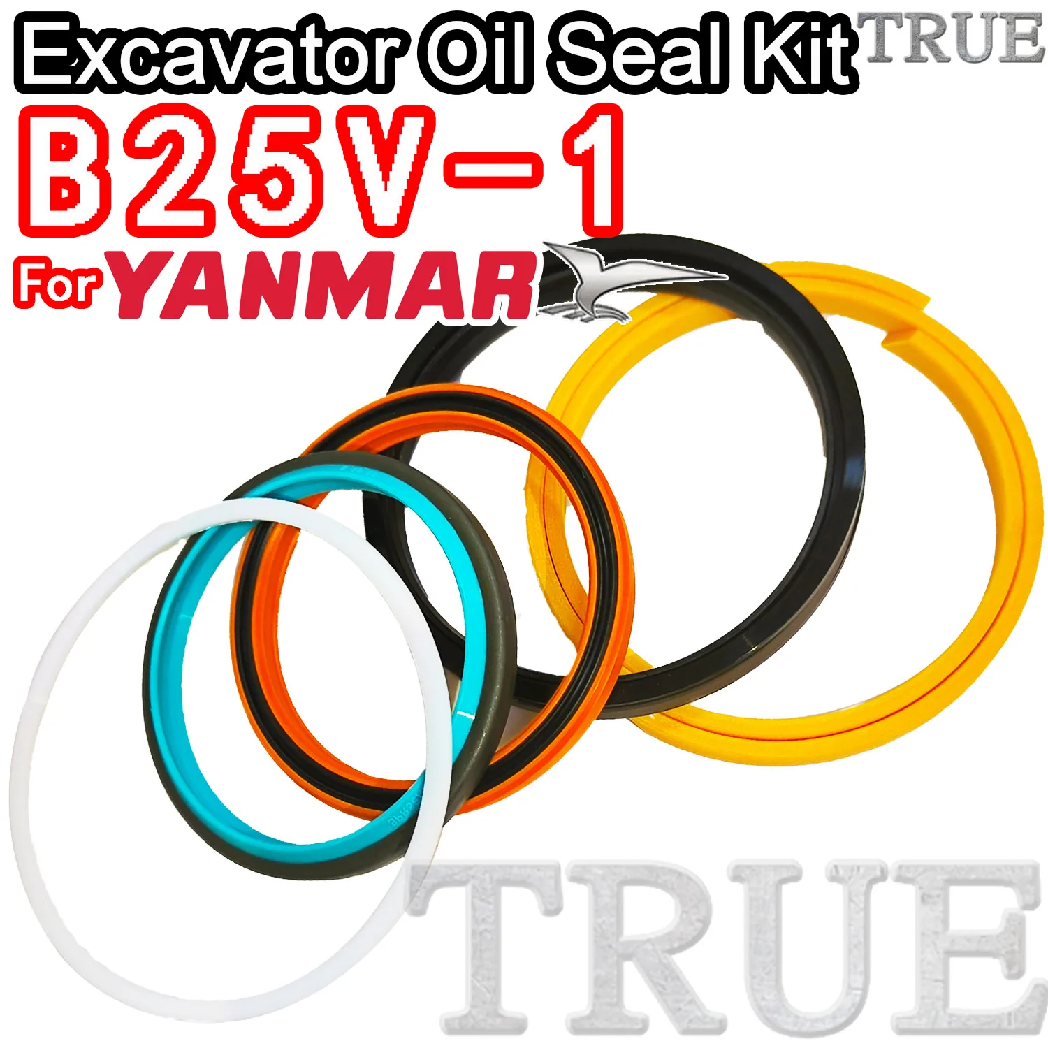 

For B25V-1 Yanmar Oil Seal Excavator Repair Kit B25V 1 TRAVEL Joystick Engine O-ring Cylinder BOOM ARM Bucket Hydraulic Pump