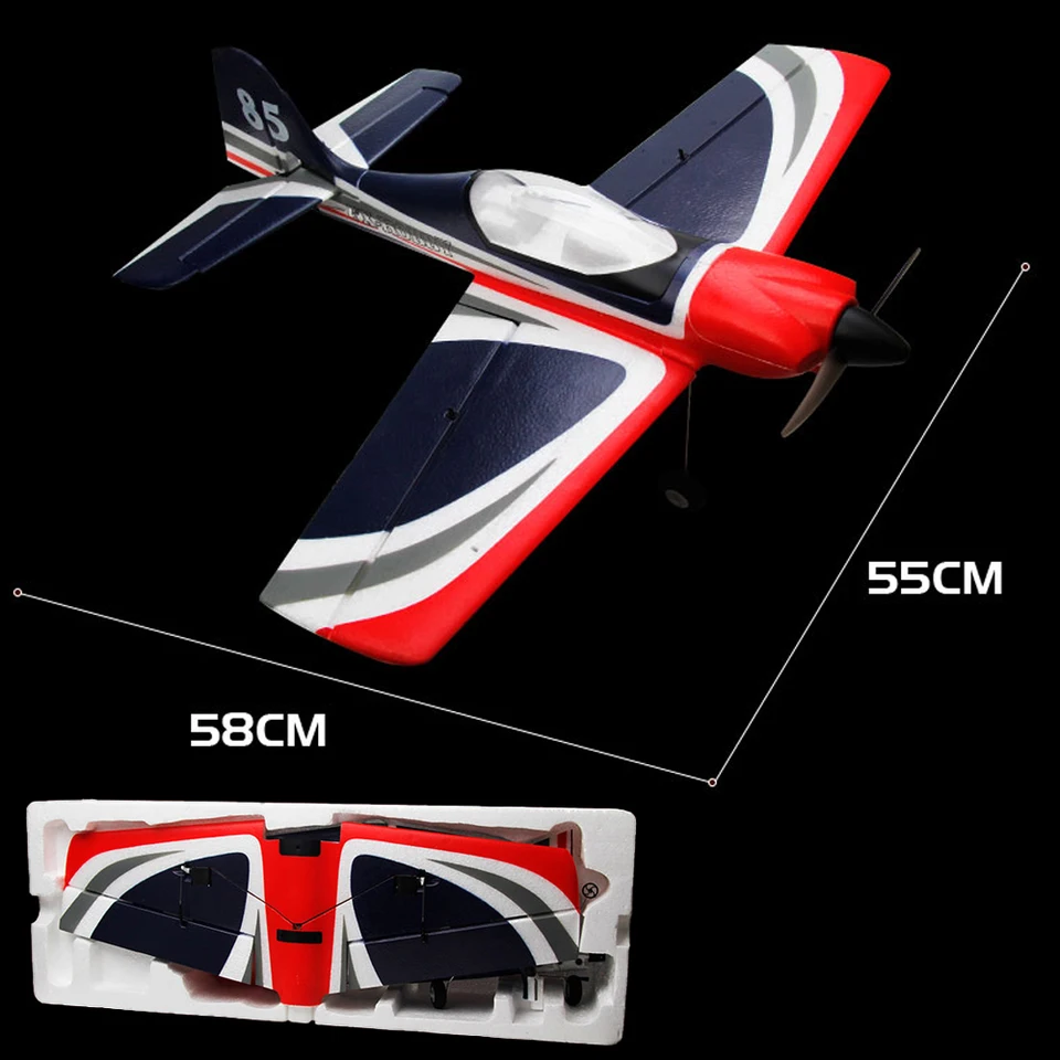 FX9706 RC 飛行機 580 ミリメートル固定翼グライダー 5 CH 3D/6 グラム