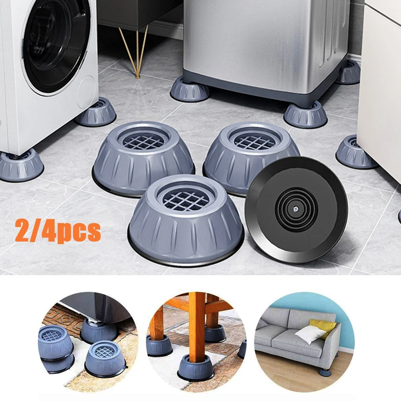 

Anti Vibration Feet Pads Washer and Dryer Machine Foot Pad Rubber Raiser Universal Base Non Slip Shock and Noise Cancelling Mat