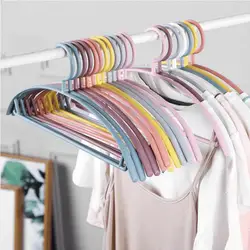 20PCs/lot Adult Non-slip Hangers Semi-Circle Seamless Bold Hanging Hangers Wet And Dry Support Durable Household Clothes Hangers