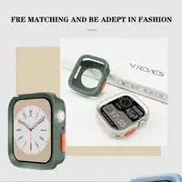 Coque de protection en silicone souple pour Apple Watch 11 10 9 8 7 6 SE 5, coque mate anti-chute pour iwatch 49mm 41mm 42mm 46mm 40mm 44mm 45mm 6