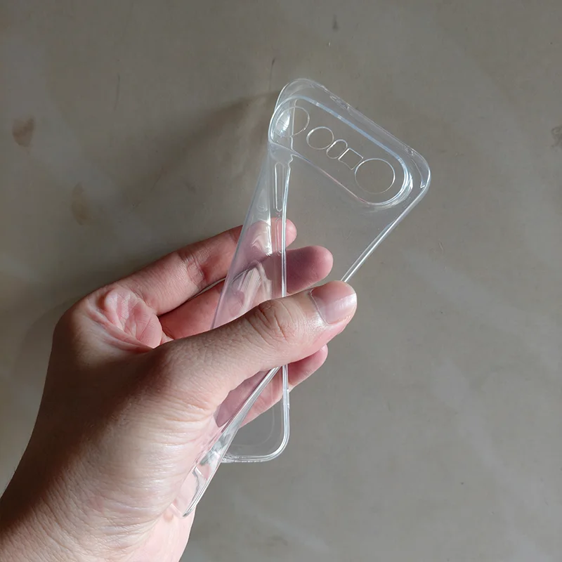 Ultra Thin Transparent TPU Soft Back Cover - Clear Bumper Case
