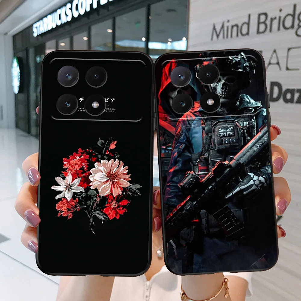 POCO X6 PRO redmi K70E 5G Silicon Phone Back Cover tpu case cute anime army snake phone waterproof case phone case phone protector cover leather phone case ipod cover case plastic casing