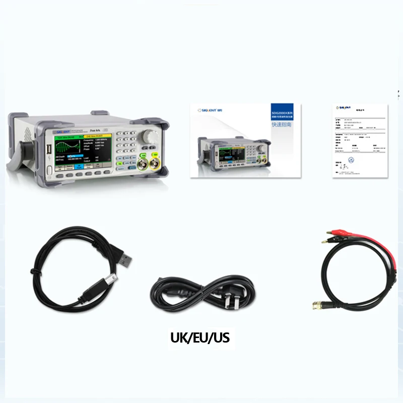 Siglent SDG2122X 임의 파형 발생기 120MHz 듀얼 채널 1.2GSa/s 샘플링 사인파 16비트 진폭 해상도 1Hz