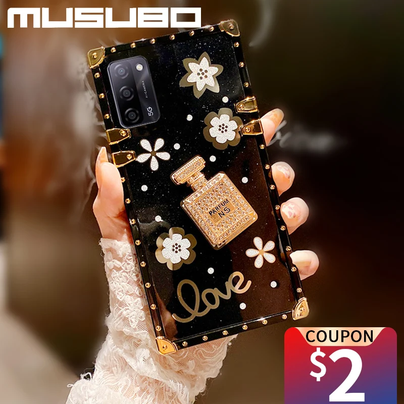 Musubo Luxury Square Genuine Leather Case For Samsung Note 20 Case