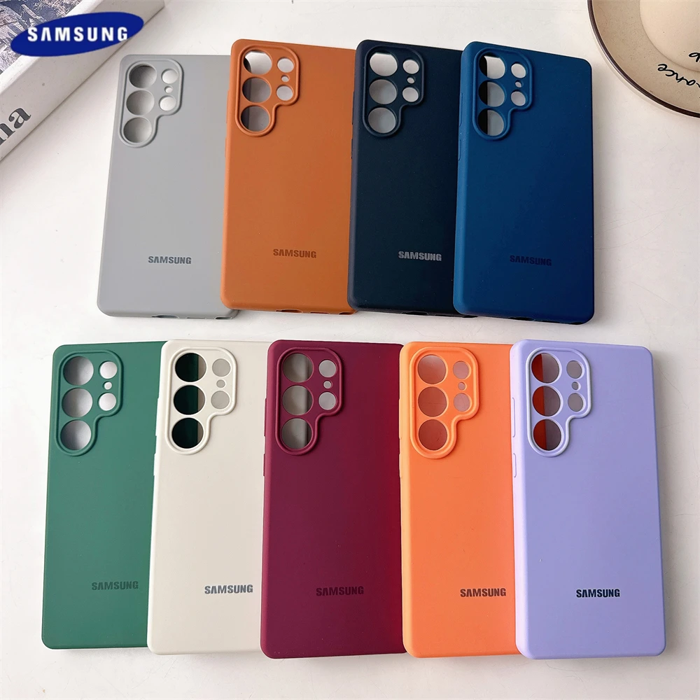 Original Samsung Galaxy S26 S25 S24 Ultra S23 S22 Plus S24 FE Flüssigsilikon Handyhülle Schutzhülle Stoßfeste Abdeckbox – Detail 2