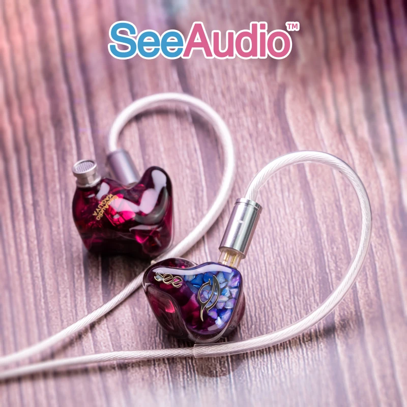 SeeAudio KAGUYA 4BA + 4EST 有線イヤホン See Audio Kaguya 4BA + 4EST In-Ear Monitors IEMs Earphone