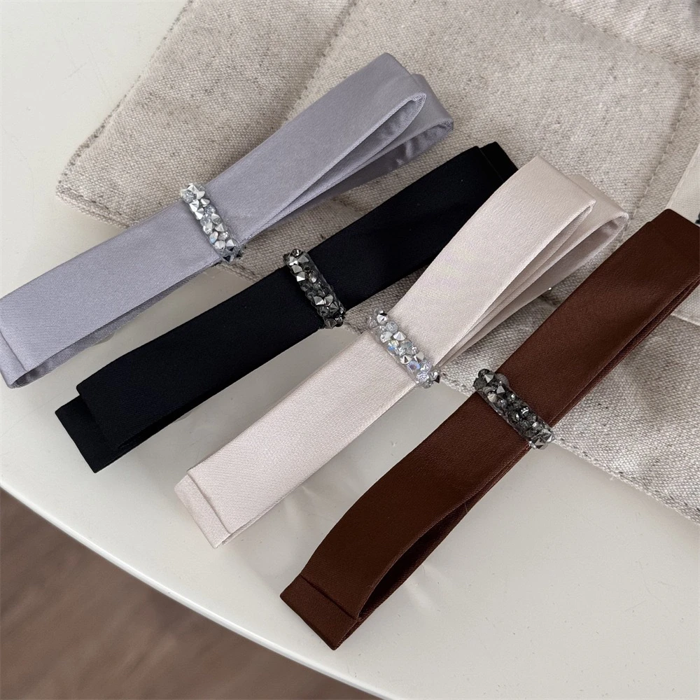 Korean Sle Simple Anti-Slip Toothed Hairband  Knot Spring Clip Ele Retro Hair Accories for Autumn And Winter