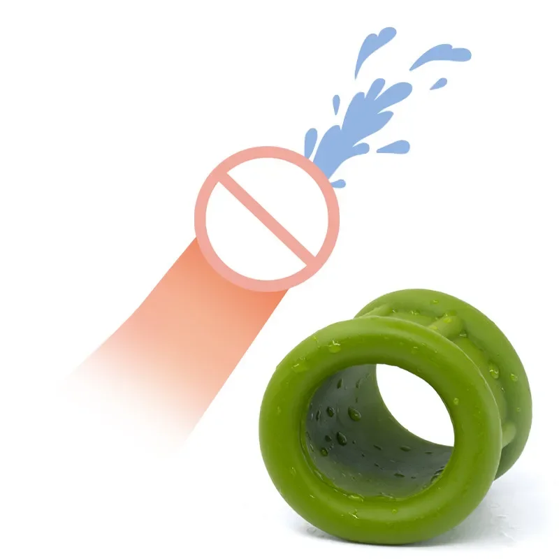 Silicone Semen Locking Ring Cock Ball Ring Scrotum Testis Restraint Male Ejaculation Delay Lasting Time Sex Toys For Men Adults silicone penis ring