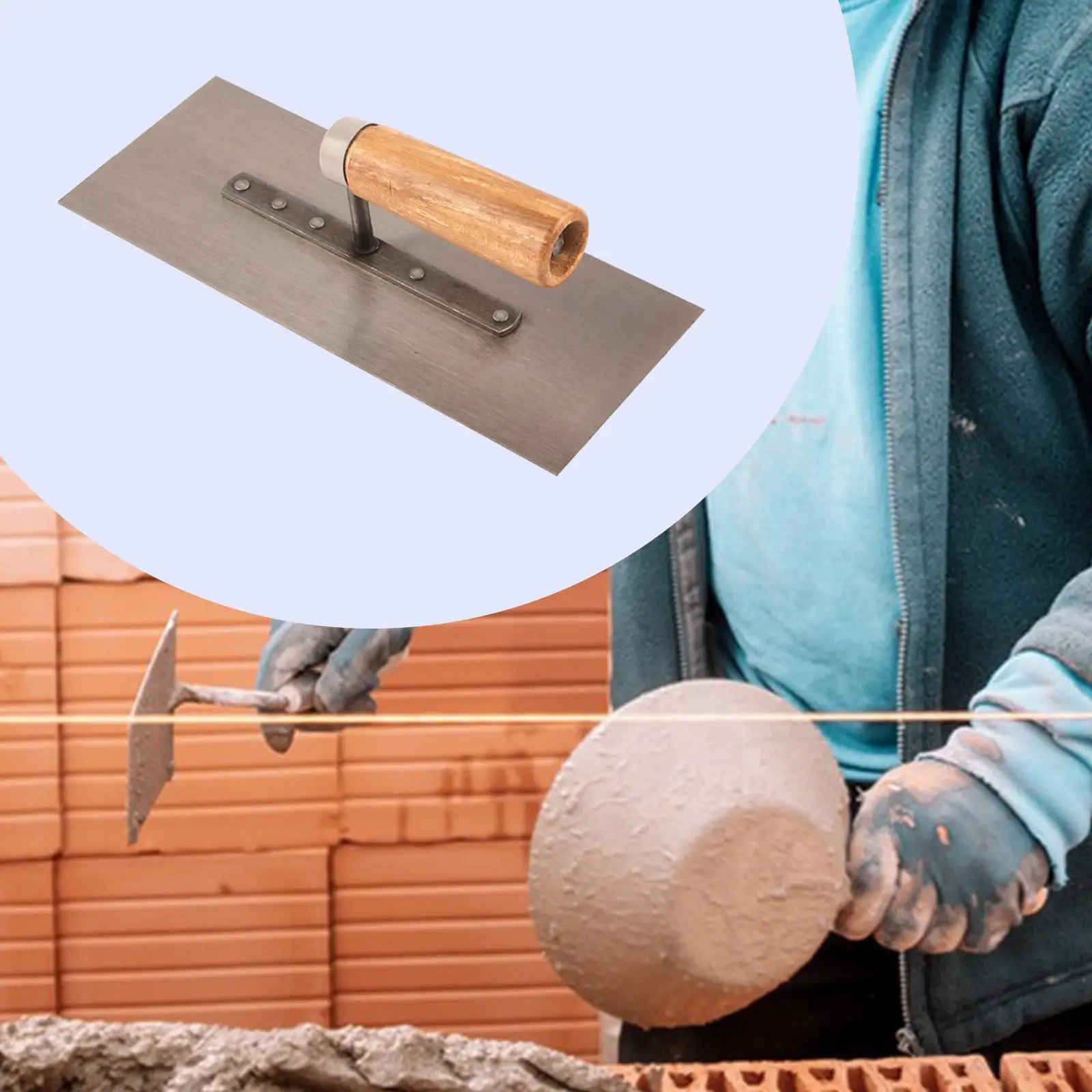 Masonry Finishing Trowel Bricklaying Trowel Bricklayer Professional Hand Tool Drywall for Tile Flooring Grout