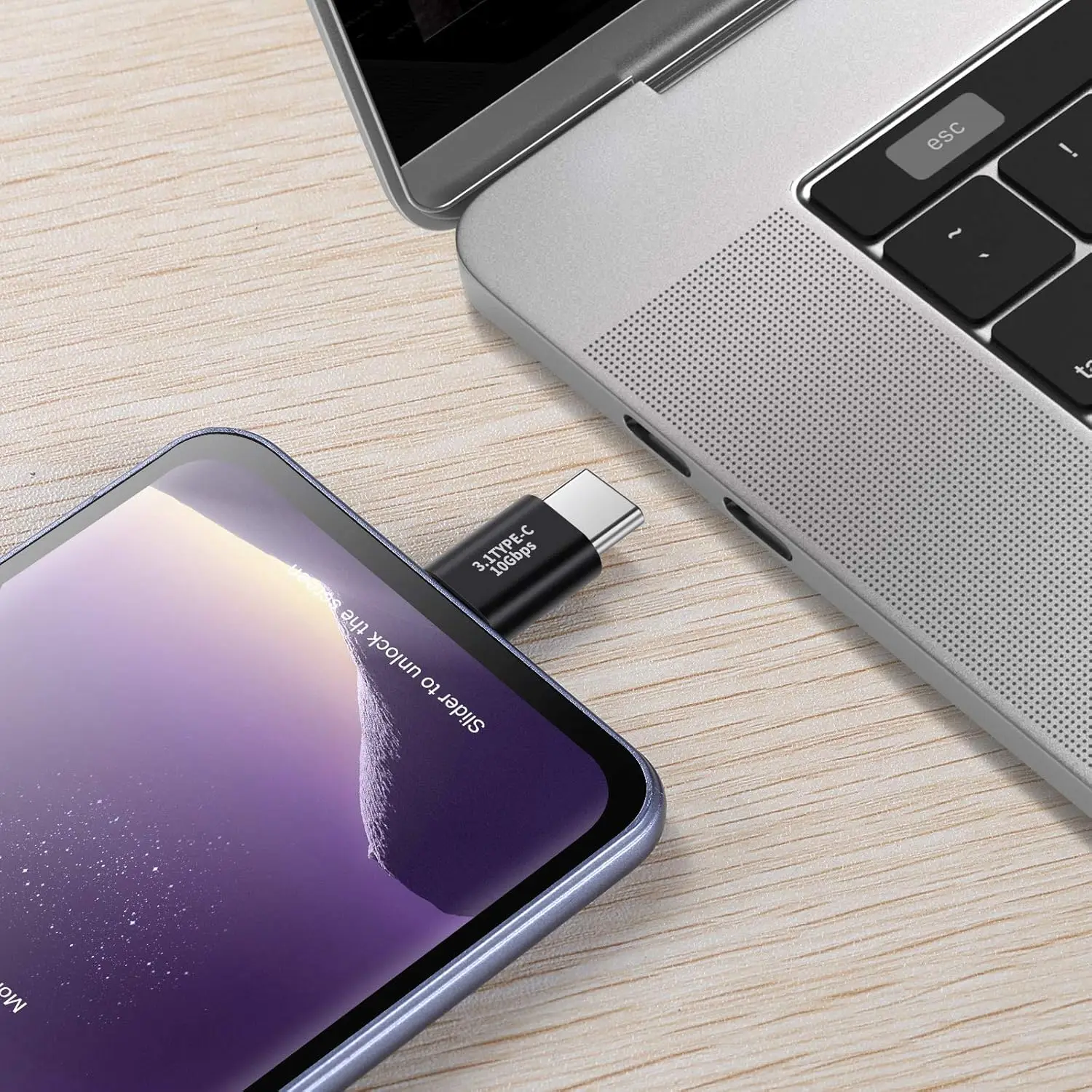 รูปสินค้า อะแดปเตอร์ USB-C 3.1 ถ่ายโอนเร็ว 10Gbps คู่