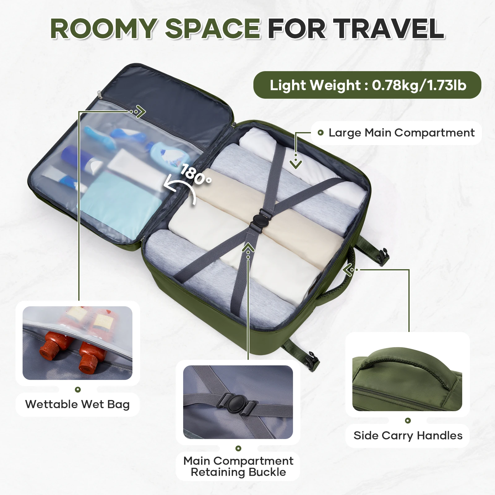 Easyjet Cabin Bag 45x36x20 Travel Backpack, Business Laptop Women Men Backpack Work Bag, Large Capacity Travel Bags Hand Luggage