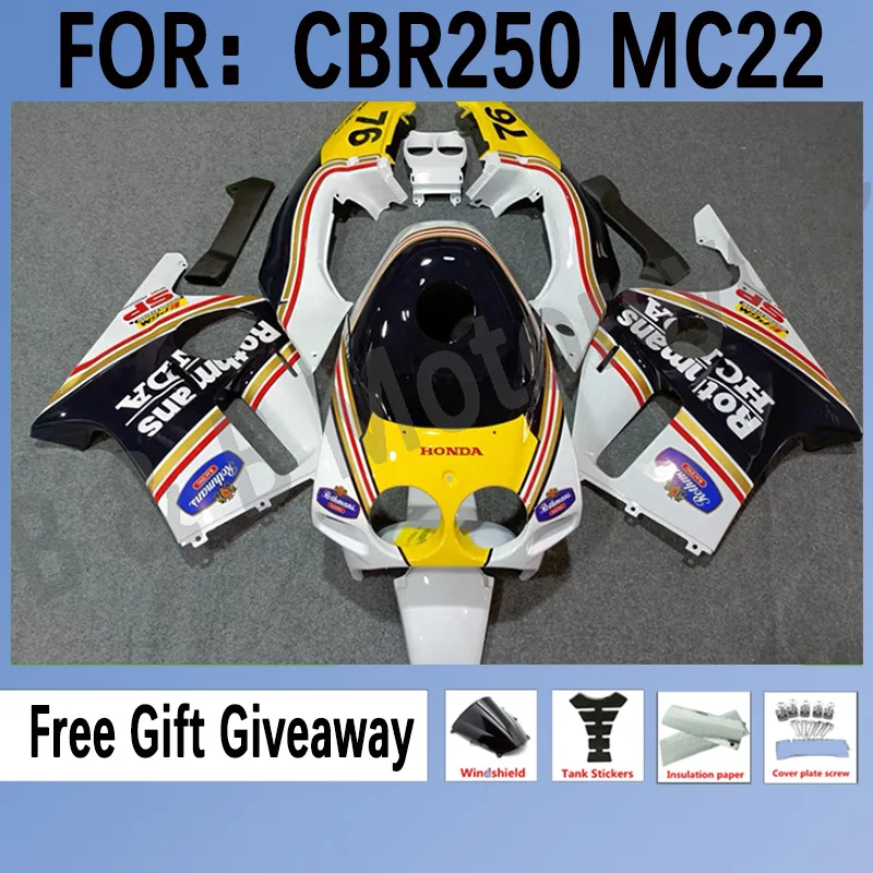 

Motorcycle Fairings Kits For Honda CBR250rr 1990-1994 NC22 CBR 250 RR MC22 CBR250 RR 1993 Full Fairings Set White Black Yellow