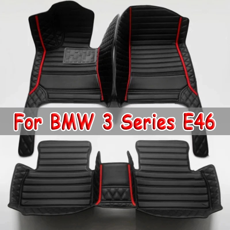 

Автомобильные коврики для BMW 3 серии E46 1998 ~ 2004, прочный роскошный кожаный коврик, детали интерьера, автомобильные аксессуары 1999
