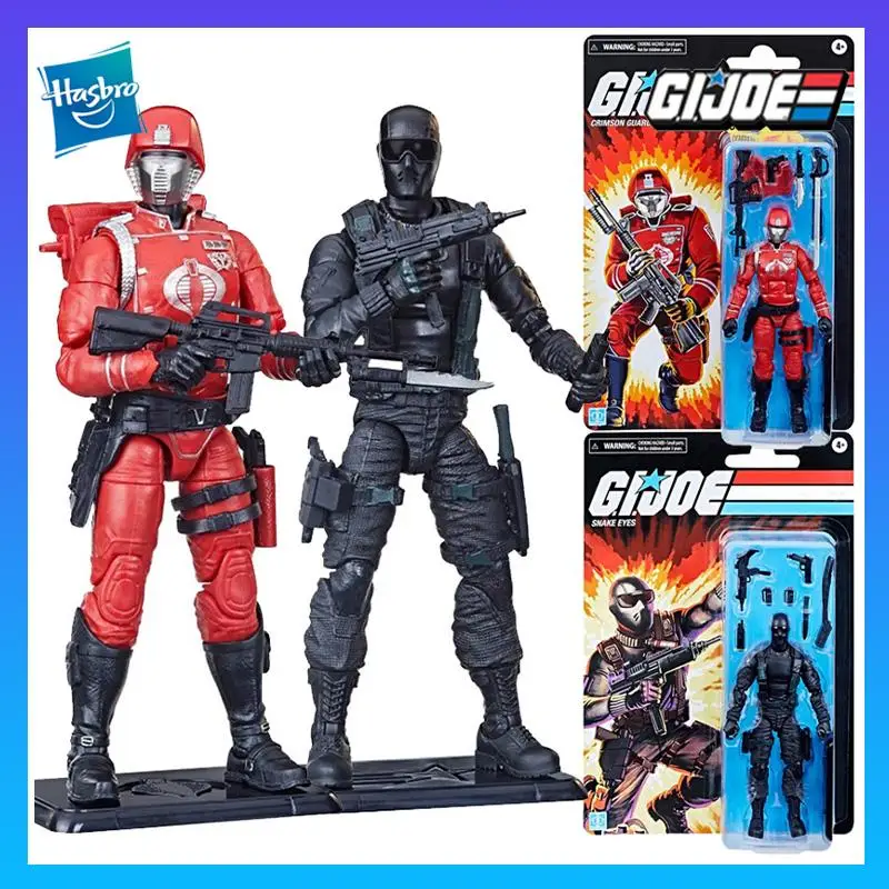 

Hasbro Genuine Original G.I.Joe Series Snake Eyes/Crimson Guard 6inch Movie & Anime Peripherals Gift Model Toys Action Figures