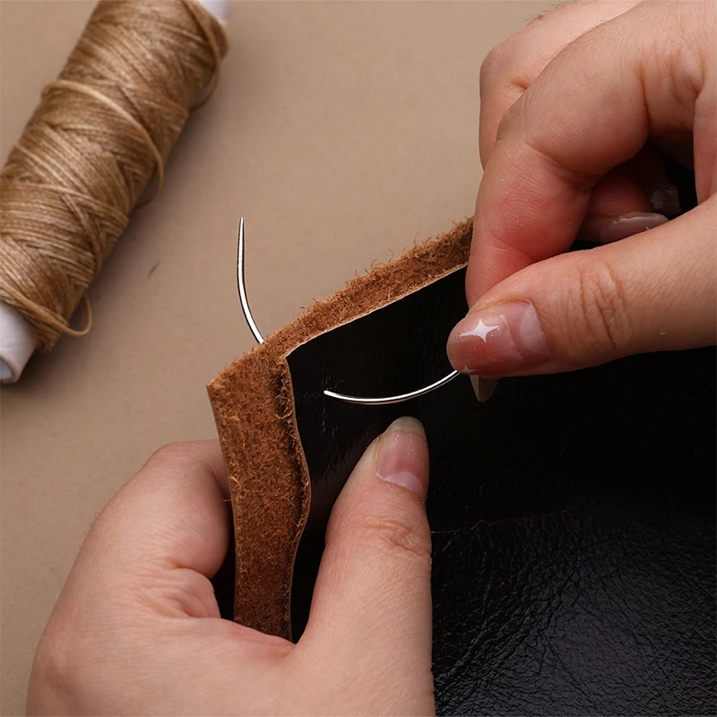 Hand Bookbinding Tools Kits Supplies Paper Awl Steel Curved Needles Ruler Wax Thread for DIY Crafts KRABALL 49/41/33pcs leather craft tool kit leather craft tool leather craft tools leather tools leather sewing kit