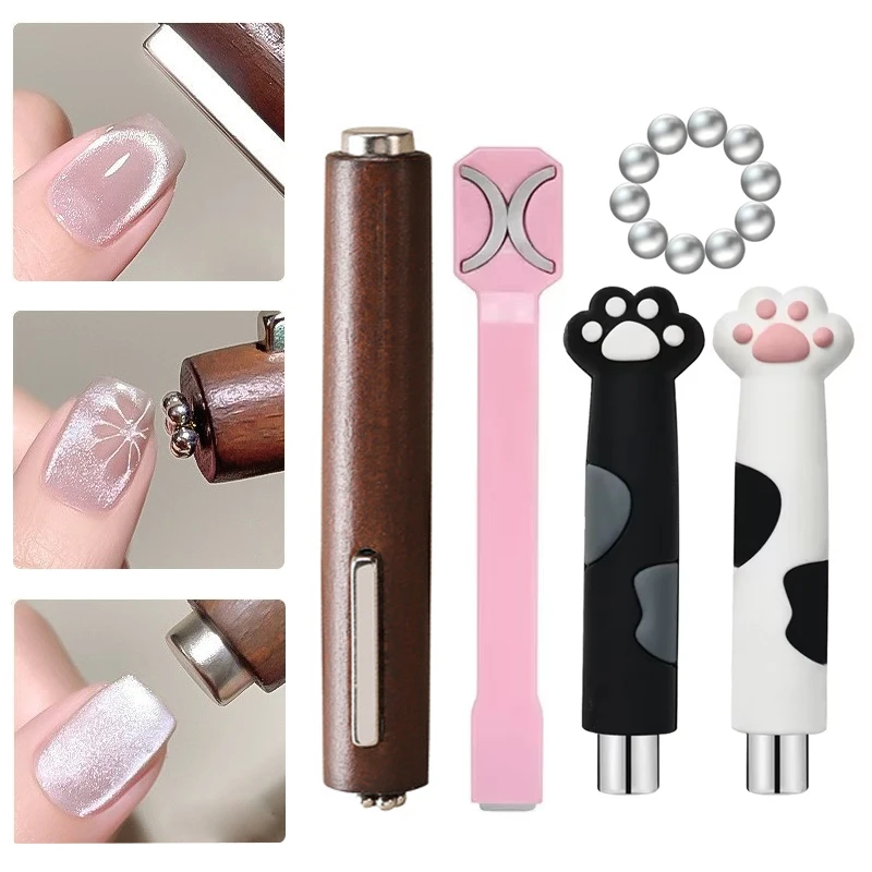 3 In 1 Multifunctional Strong Cat Eye Magnet UV/LED Gel Nail Magnetic Stick for Nail Art Design Magnetic Manicure Special Tools magnetic nail art tools cat eye nail tool magnetic nail tools