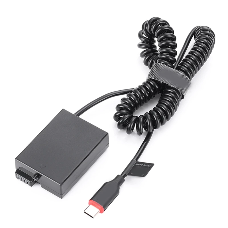 

Portable Type-C to for LP DR-E8 DummyBattery Power Adapter for Rebel T3i T2i