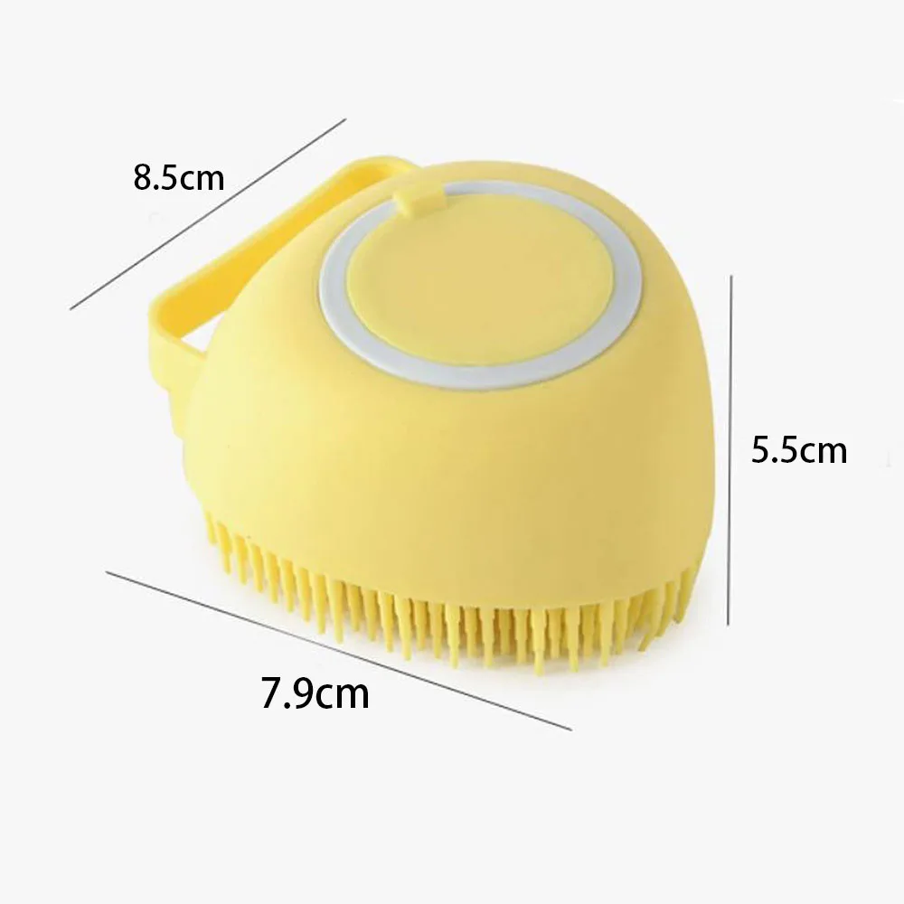 Pet Bath Brush Bathroom Soft Silicone Massage Comb Soft Safety Dog Cat Shampoo Brush Hair Fur Grooming Cleaning Accessories pet cleaning tools